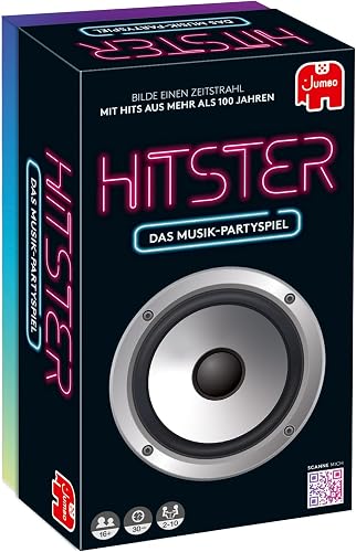 Jumbo Spiele Hitster Original, A Party and Card Game for Adults and Families, 2 to 10 Players from 16 Years, German Language