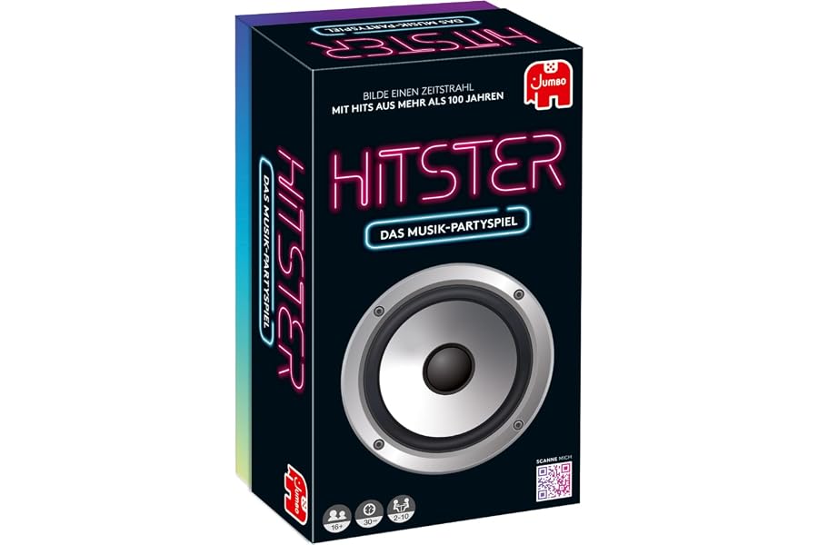 Hitster Musik Partyspiel für Erwachsene, Musikspiel, Karten- und Brettspiel | 300+ Hits zum Scannen & Erinnern – Für Partys, 
