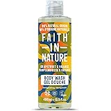 Faith in Nature Bagnodoccia Naturale al Pompelmo & Arancia, Rinvigorente, Vegano e Non Testato su Animali, Senza SLS e Parabe