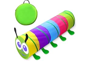 TIKTENT Kids Play Tunnel for Toddlers 1-3, 6-Foot Baby Mesh Sides Pop-Up Crawling Toy for 1-4 Year Olds, Indoor/Outdoor Birthday Gift