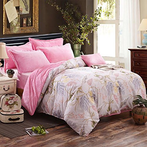 Duvet cover quilt cover quilt sets single and double duvet cover cotton quilt cover plants and flowers quilt cover-A 220x240cm(87x94inch)