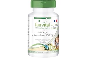 Fairvital | S-Acetyl L-Glutathion - 90 gélules vegan - forme stable de glutathion - haute biodisponibilité