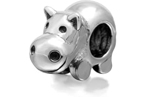 YIRONG JEWELRY Hippo Charm en argent sterling 925 pour bracelet Pandora