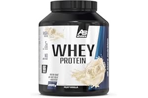 ‎ALL STARS ALL STARS 100% Whey Protein Pulver 2000g Milky Vanilla - Cremiger Shake mit bis zu 80% Eiweiß, Enthält wertvolle Aminosäuren, Fettarm & kohlenhydratarm