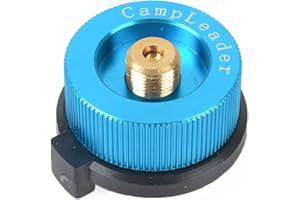 ERYUE Adaptateur de réservoir de gaz, 1 pièces Adaptateur de réchaud de Camping Adaptateur de Propane vanne Lindal Adaptateur de bidon de Butane Cylindre convertisseur de Cartouche de gaz