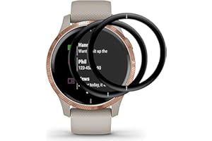 RBEIK 2PACK for Garmin Venu Screen Protector, 3D Curved Full Coverage PET Anti-scratch Bubble Free Anti-Fingerprint Easy Install Not Glass Film