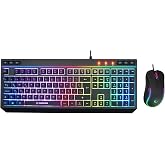 Rampage KM-R57 Seraphic Siyah RGB Aydınlatmalı Q Oyuncu Multmedia Klavye ve 12800 DPI Mouse Gaming Set