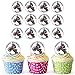 Produktbild Motocross 24 Personalisierte Vorgeschnittene Kreise - Essbare Cupcake Aufleger / Geburtstagskuchen Dekorationen