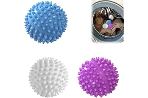 SOLVAYNE 3-Pack Tumble Dryer Balls, Reusable Dryer Balls for Faster Drying, Softening Clothes, and Reducing Static Cling