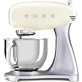 SMEG SMF02SVUK/PBUK/PGEU SMF02CREU 4,8 L mutfak robotu krem, 18/10 &ccedil;elik