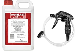 Rootblast Total Weedkiller 4L Extra Strong Glyphosate Weed Killer Spray Quick & Easy Application, Effective Weed Control for Driveways, Gardens, Paths, & Patios