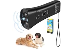 SKJJL Anti Abbaio per Cani, Anti Abbaio ad Ultrasuoni, Repellente per Cani Palmare, Dispositivo Anti Abbaio ad Ultrasuoni per Cani con Doppia Frequenza, Anti Abbaio per Cani, LED