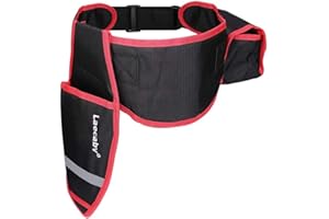 Laecabv Fodero per Forbici Elettriche Professionale, Custodia Fondina Universale in Oxford 1680D con Tasca per Batteria, Cintura Regolabile fino a 145cm con Supporto Lombare 16cm per Giardinaggio