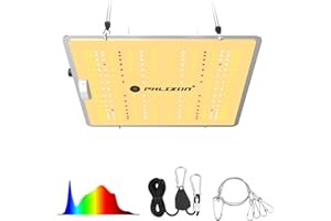 Phlizon PL1000 Led Grow Light avec UV IR LED LM281B Dimmable Daisy Chain Lampe de croissance à spectre complet de croissance LED pour une couverture de 0,6mx1,2m (PL-1000)