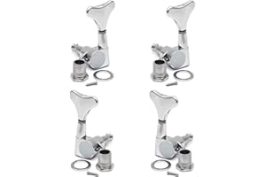 MAXCHEER Accordeurs de guitare basse - Touches d'accordage de guitare - Ratio - Tête scellée - Tête de rechange pour basse de jazz électrique ou instruments de précision
