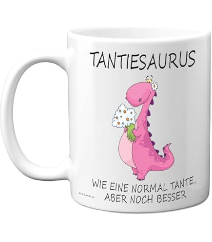 Cadouri Tasse Emaille Tasse GLÜCK IST... Kaffeetasse, Metall