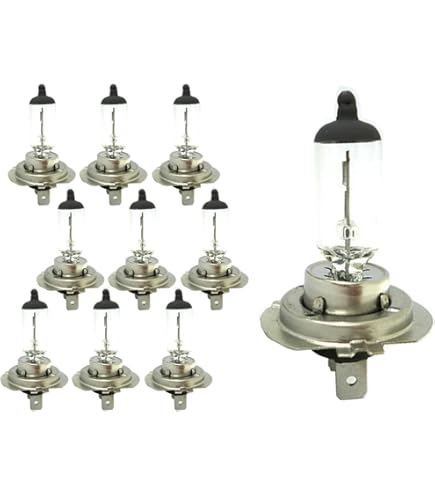CARALL Lampade Alogene H7 12V 55W - Confezione Da 6 Pezzi Per Auto E Moto - Foto 8