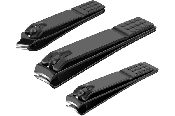 INSIME Nail Cutter Set - Big & Small Toe Nail Clippers for Men & Women - Stainless Steel