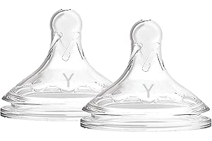 Dr. Brown's Options+, Silicone Y-Cut Teat (for Cereals) Wide Mouth, 9 Months, Transparent