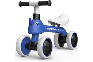 TERRAMUS Bicicleta infantil a partir de 1 año, juguete para niños de 12 a 24 meses