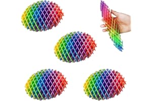 FENQURO 4 Pezzi Giocattolo Verme Agitato, Giocattolo Verme Grande, Ansia Sollievo Giocattoli, Giocattoli Sensoriali Antistress, Giocattoli con Dita Agitate per Adulti e Bambini, Giocattoli da Viaggio