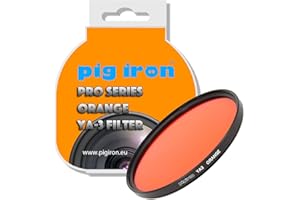 Pig Iron Orange YA3 Pro Filter Kontrastverstärker für Schwarz-Weiß-Fotografie Spezialeffektkameraobjektivfilter (40,5 mm)