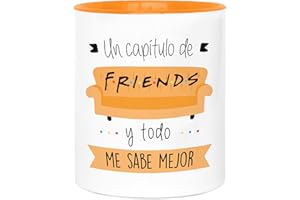 LA MENTE ES MARAVILLOSA - Taza de Cerámica con Frase |Un Capítulo de Friends y Todo me Sabe Mejor| 330 ml Regalo Original para una Persona Especial, Taza de Café y Té