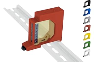 SHELLY HUTSCHIENENHALTER PW3D Shelly RGBW2 DIN Rail Mount / Adapter Single DIN Rail Bracket (35 mm) (Red)