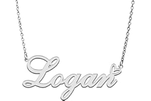 RONKAH Custom Personalized Name Necklace with Heart Customized Name Necklace for Women Personal Fashion Necklace Best Gift for Girl Mother Daughter Friendship Christmas Birthday