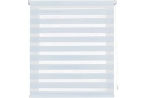 Blindecor Indus Sensa attrezzi | Tenda a rullo a doppio strato senza perforazione | Colore Celeste 52 x 180 cm (Larghezza x Altezza) | Dimensioni del tessuto 49 x 175 cm