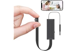 ZUNHAI Mini Caméra Espion Cachée WiFi 4K / 1080P HD Camara Espion DIY Mini Caméra de Sécurité sans Filde Surveillance Intérieure/Extérieure avec Détection de Mouvement (2.4G WiFi)