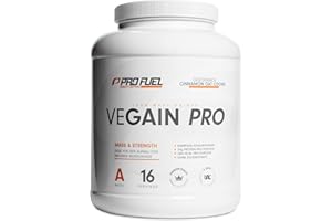 ‎PROFUEL Weight Gainer CINNAMON OAT COOKIE 2,2kg Mass Gainer - 100% Vegan - komplexe Kohlenhydrate + veganes Protein - optimal für den Muskelaufbau - sehr lecker - ohne Soja oder Maltodextrin - made in Germany