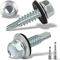 Vis Auto-perçantes Cruciforme #6 X 16mm Inox 410 100 Pièces - Marque Uxcell, Origine Chine