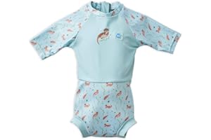 Splash About Happy Nappy Sunsuit, Playful Otters, 3-8 Months