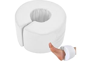 JANURIUM Oreiller de soutien des pieds – Tapis anti-escarres léger, coussin de protection du talon durable | Protecteur de cheville à ouverture réglable, couverture de Support, cales relevables de talon, prote