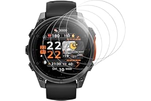 Beukei 4 Stück Panzer Schutz Glas für Garmin fenix 8 47mm, Schutzfolie,9H Härte,HD Klare,Blasenfrei,Anti-Kratzen, Fullscreen Panzerglas Film