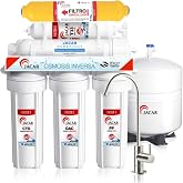 6 Stage Domestic Reverse Osmosis Equipment with 50 Gpd Membrane Includes Reverse Osmosis Filters 6 Stages of Organic Coconut,