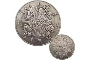 YIQILAFADA Memento Mori Medaglia Carpe Diem Stoicismo Souvenior Monete Hobo Coin per collezionista