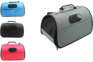 GREATOOL Bolso Perro Pequeño Bolsa Bandolera de Transporte de Gatos, 37x22x20CM, Transportín Perro Gato Transpirable, Color Aleatorio (Tamaño: S-37X22X20cm, Color Aleatorio)