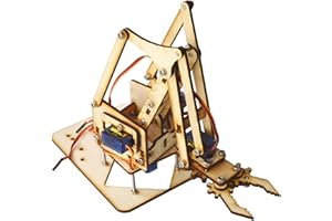 AIRSHI Bras robotique mécanique de bras de construction, bras de robot de construction, ensemble de bras de robot pour Arduino SNAM1500