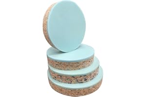 PINKFAIRYZ Round Firm High Density Upholstery Foam 2.5" Inch Thick Seat Cushions Chair Pad for Garden Seating Furniture Outdoor, Indoor/Also Support Pillow Yoga Cushion (43 x 43cm)