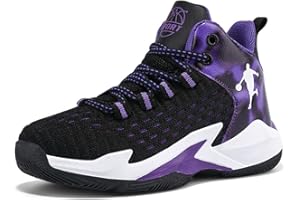 Kmrlofiy Calzado de Baloncesto para Niño Zapatillas de Baloncesto Moda Zapatillas Aire Libre Deportivas Calzado Deportivo para Correr Ligeras Zapatos de Running