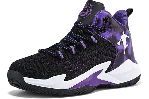 Meqoze Basketskor för pojkar flickor sneakers sportskor utomhus basketskor barn löparskor lätta andningsbara sneakers skor inomhusskor promenadskor unisex