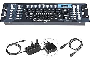 WECAN Centralina Dmx 192 Canali Controller per Dmx, Centralina Luci Dmx 512 Controller Mixer Luci Dmx512 Console per Luci, Stage Light Board dj Lighting Controller per l'illuminazione