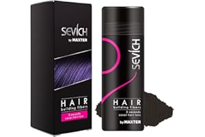 MAXTER Włókna Włosów - Ukryj łysienie Natychmiast - 100% Naturalna Bawełna Proszek z Mikrofibry dla Mężczyzn i Kobiet (Ciemny Brąz 25g)