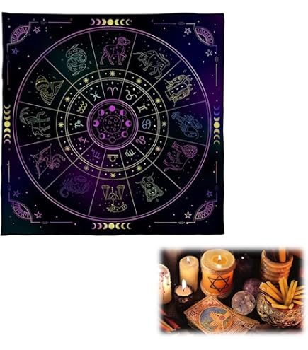 Produktbild von Altartuch, Quadratisches Altartuch Für Tarotkarten, Flanell Brettspiel