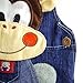 ZOEREA Baby Boy Girl Dungarees Jeans Jumpsuit Monkey Animal Overalls Frederik NB SO DNM WR Jumpsuit Boys Jean Body Igor Quality Clothing Children Dungarees-stone Washed Breeches Breeches Blue Toddler (Size 85cm)