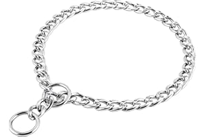 PETTOM Collar para Perros Cadena, Collares Perro Ahogo de Metal para Entrenamiento