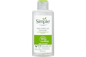 Simple Sanft zur Haut Augen-Make-Up-Entferner für sensible Haut entfernt wasserfeste Mascara 125 ml 1 Stück