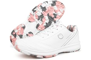 ZHENSI Zapatos De Golf Mujer, Zapatillas De Entrenamiento De Golf Ligeras Cómodas Y Sin Clavos Calzado Deportivo Antideslizante para Exteriores